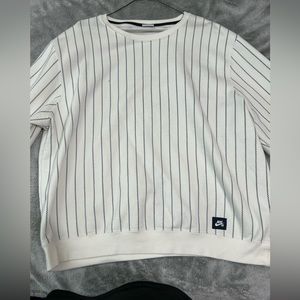 Nike pinstripe SB crewneck sweater